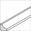 Hohlkehlleiste
Nr. 3000
14x14 mm